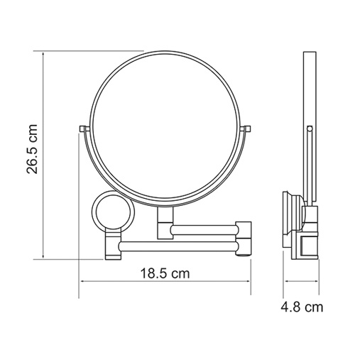 Косметическое зеркало WasserKraft K-1000