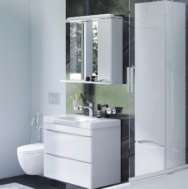 Комплект мебели для ванной комнаты с ванной и унитазом AM.PM Like UK80OB