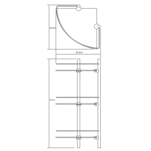 Полка WasserKraft Isar K-3633