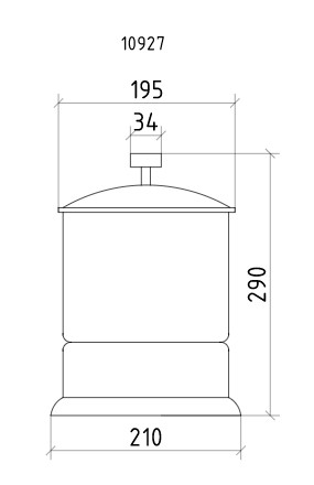 Ведро Boheme ROYAL CRISTAL 10927-G