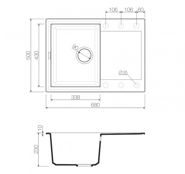Кухонная мойка Omoikiri Sakaime 68