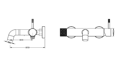 Смеситель для ванны Boheme UNO 463-MW