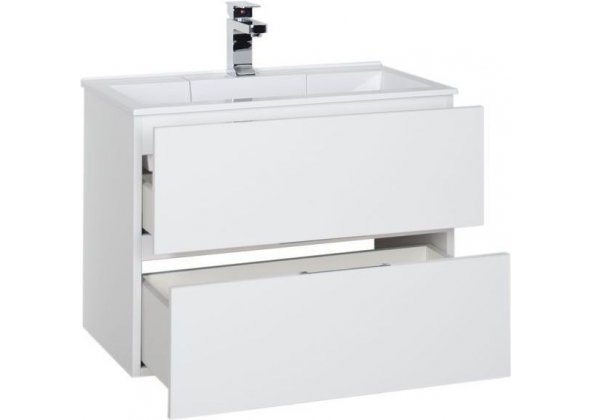 Тумба с раковиной Aquanet "Алвита 70" белая