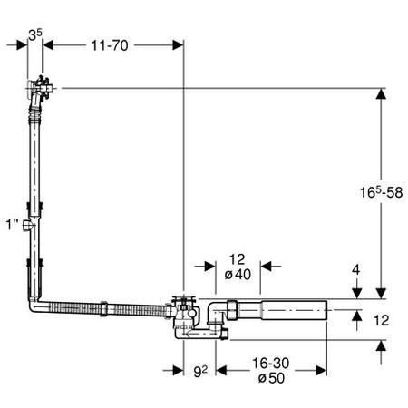 Слив-перелив Geberit 150.525.21.1