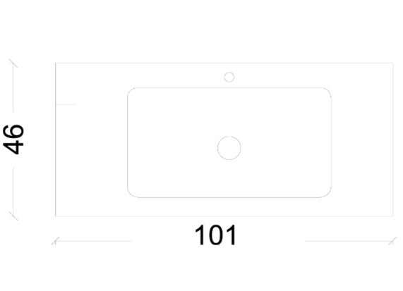 Тумба с раковиной Armadi Art "Vallessi Avangarde Canale 100" белая/золото