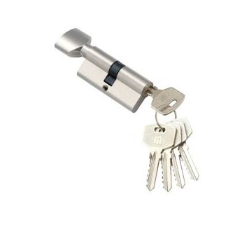 Цилиндровый механизм простой MSM ключ-вертушка NW70mm SN матовый никель