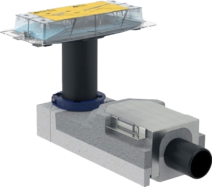 Душевой лоток Geberit CleanLine высота стяжки 65мм