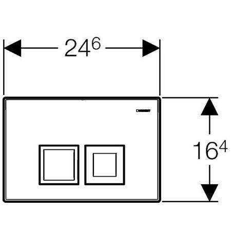 Кнопка смыва Geberit Delta 50