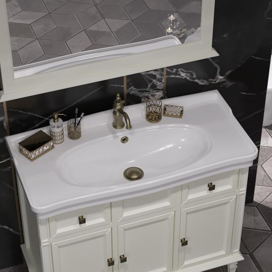 Тумба с раковиной Opadiris "Кантара 105" слоновая кость