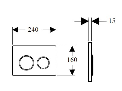 Кнопка смыва Boheme BLACK GOLD 663