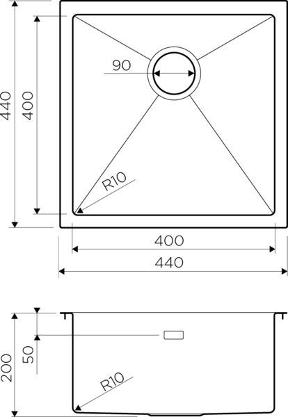 Кухонная мойка Omoikiri Taki 44-U/IF