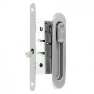 Ручка для раздвижной двери с замком AGB В03923.50.34 хром матовый