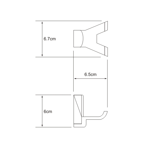 Крючок двойной WasserKraft Exter K-5223D