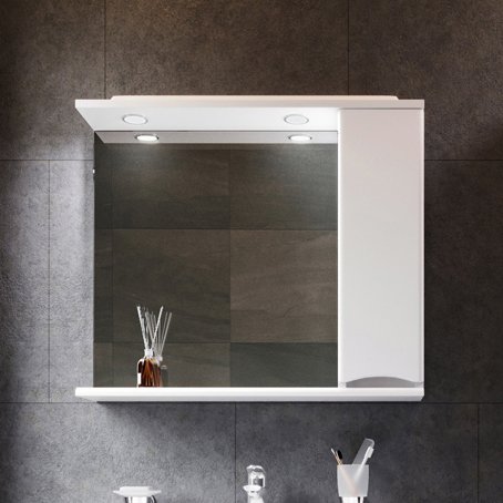 Зеркало-шкаф AM.PM Like 80 R M80MPR0801WG белый глянец