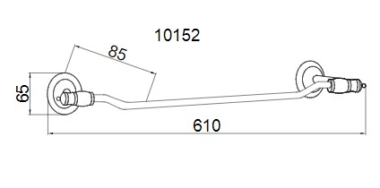 Держатель для полотенца Boheme PALAZZO 10152
