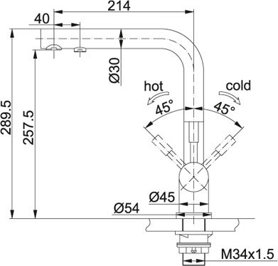 Смеситель для кухни Franke Atlas Clear Water