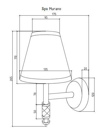 Светильник Boheme MURANO 769 синий