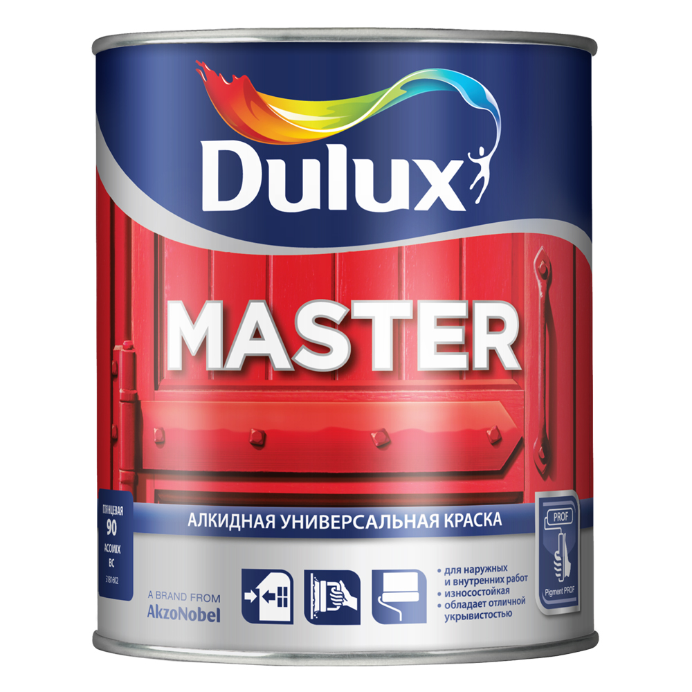 Краска алкидная Dulux Master М30 полуматовая 