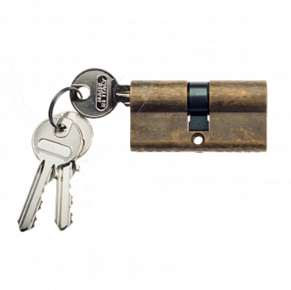 Цилиндровый механизм Venezia 30/10/30 античная бронза ключ-ключ