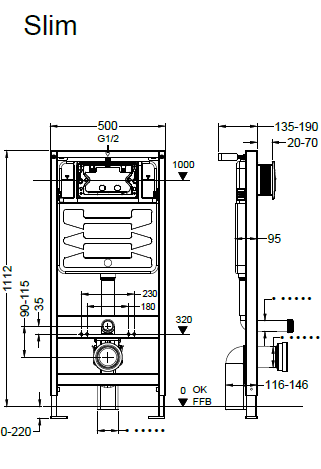 Инсталляция для унитаза AltroBagno Beni aggiuntivi PCC 601AQ