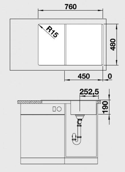 Кухонная мойка Blanco Legra 45S