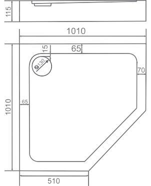 Душевой поддон Good Door Диаманд 100x100