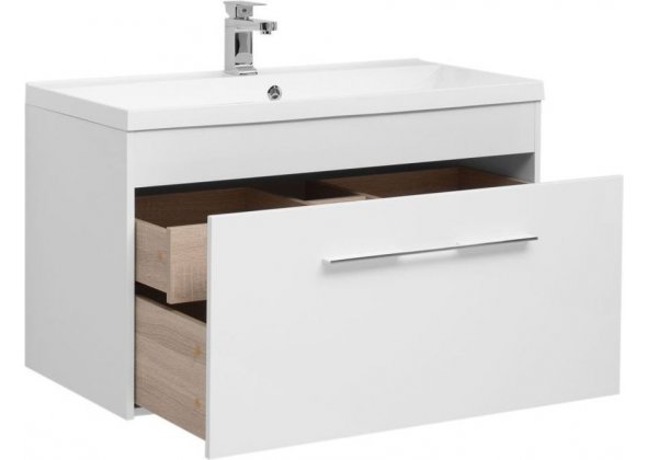 Тумба с раковиной Aquanet "Августа 100" белая