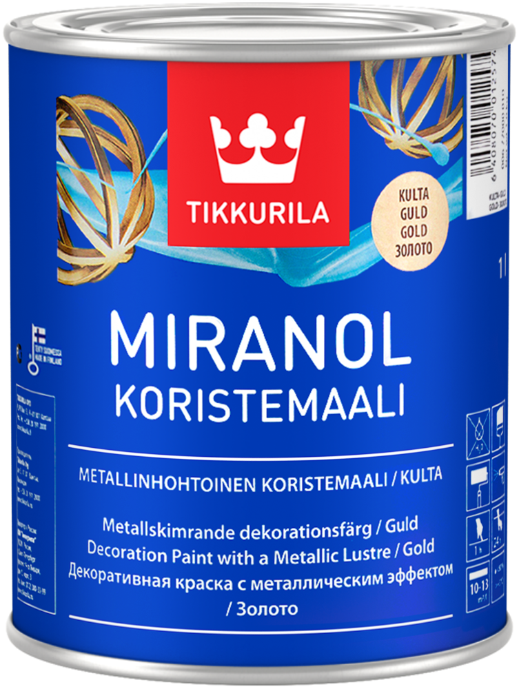 Краска Tikkurila Miranol Koristemaali акриловая для внутренних декоративных работ