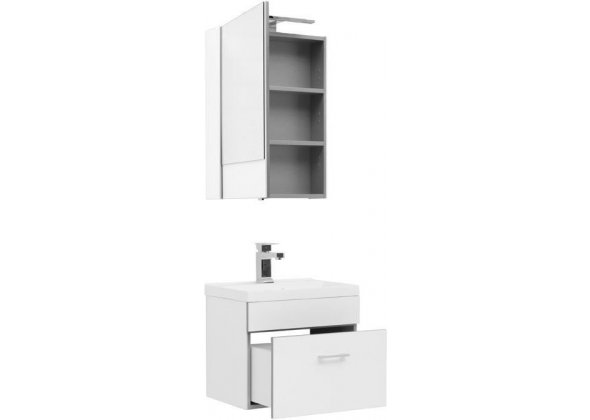Мебель для ванной Aquanet "Верона 50" белый (1 ящик)