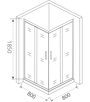 Душевой уголок Good Door Infinity CR-100-C-CH