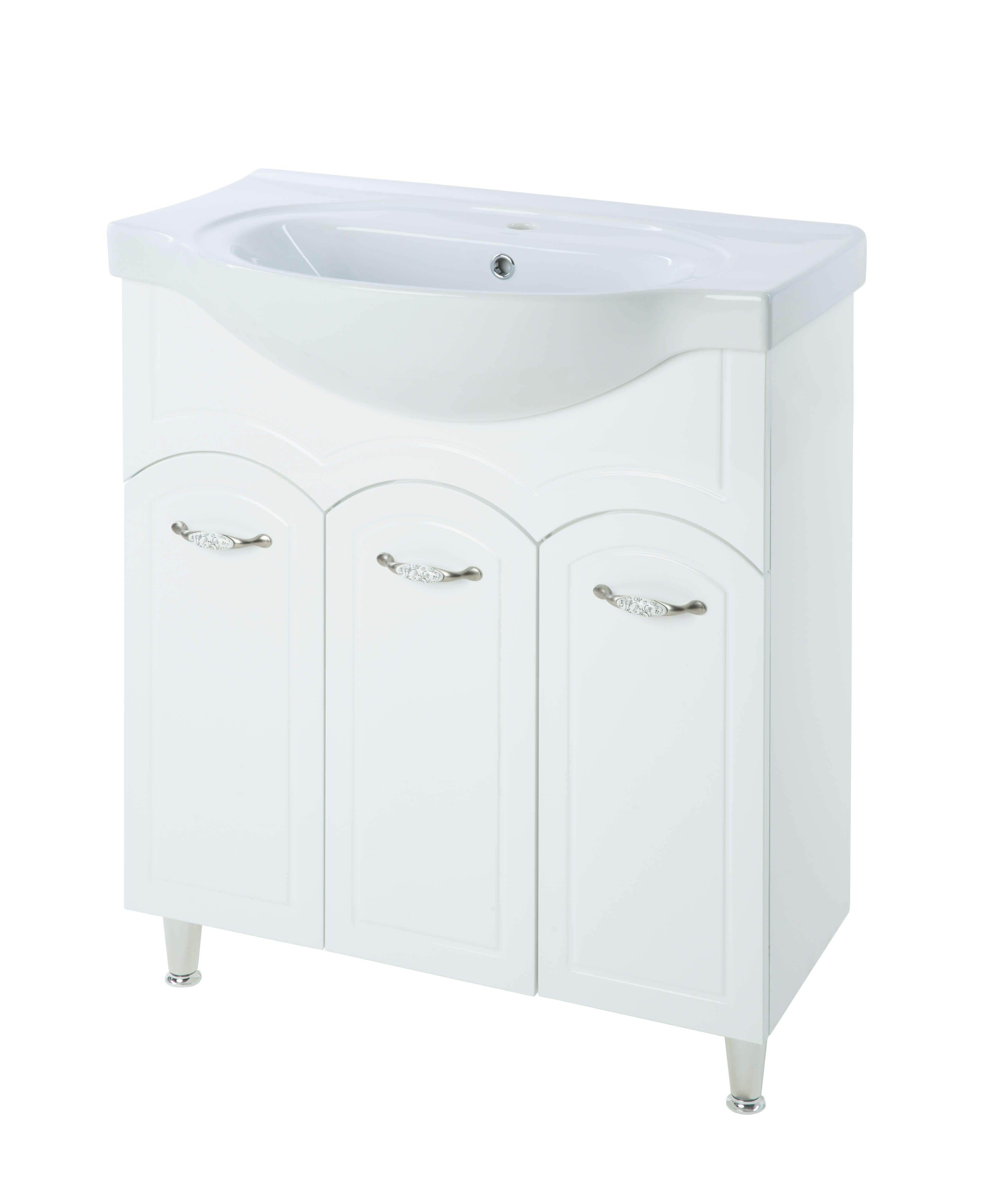 Тумба с раковиной Bellezza "Амелия 70" белая