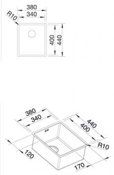 Кухонная мойка Blanco Claron 340-IF-N