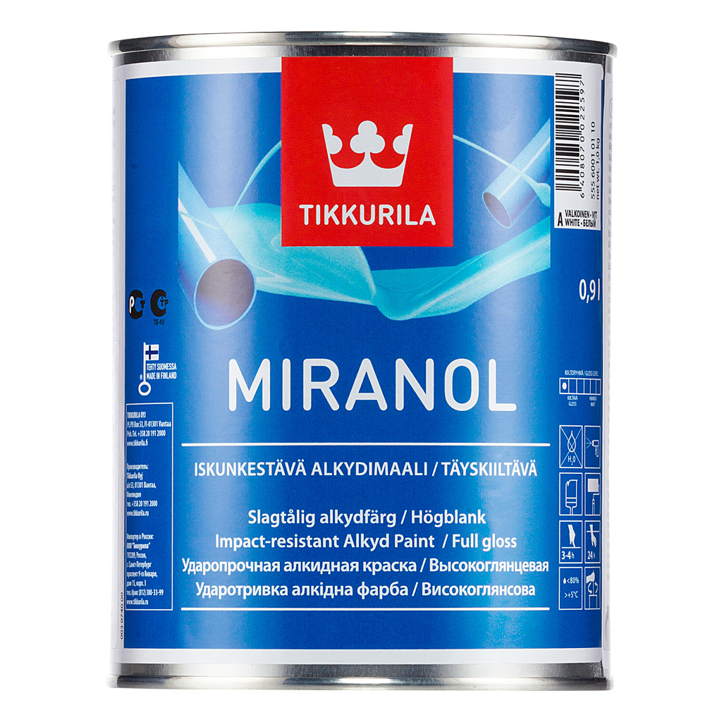 Эмаль Tikkurila Miranol алкидная универсальная