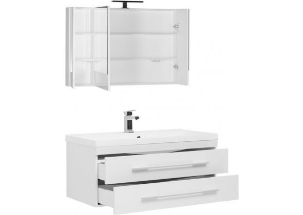 Мебель для ванной Aquanet "Нота 100" белый 