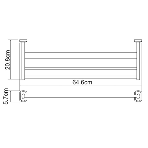 Полка для полотенец WasserKraft Oder K-3011