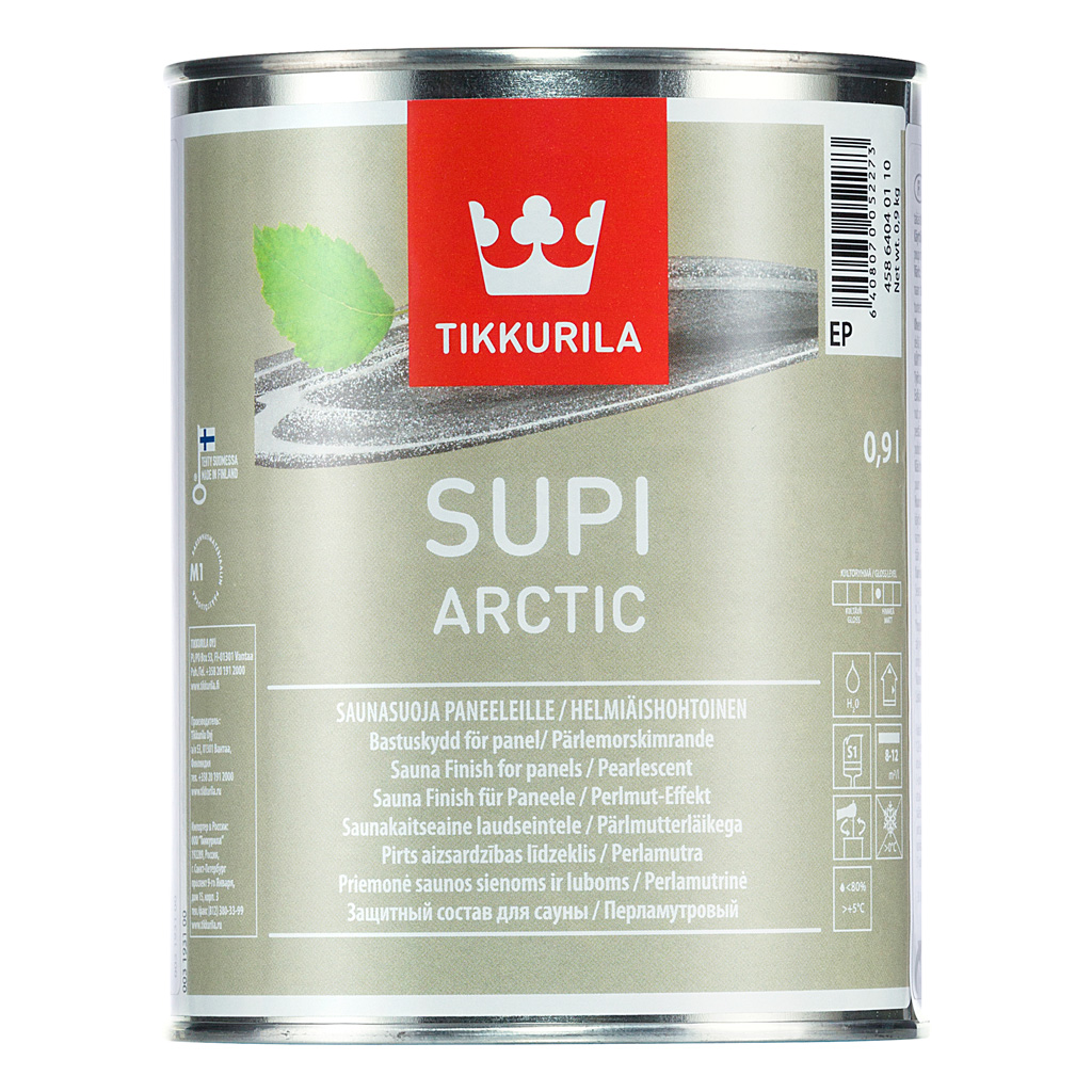 Защитный состав Tikkurila Supi Arctic перламутровый для бань