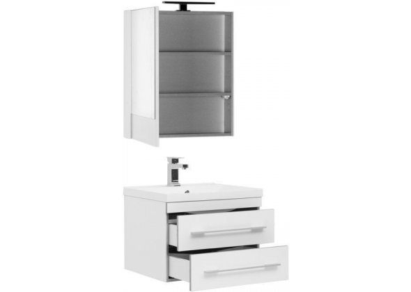 Мебель для ванной Aquanet "Верона 58" белый (2 ящика)