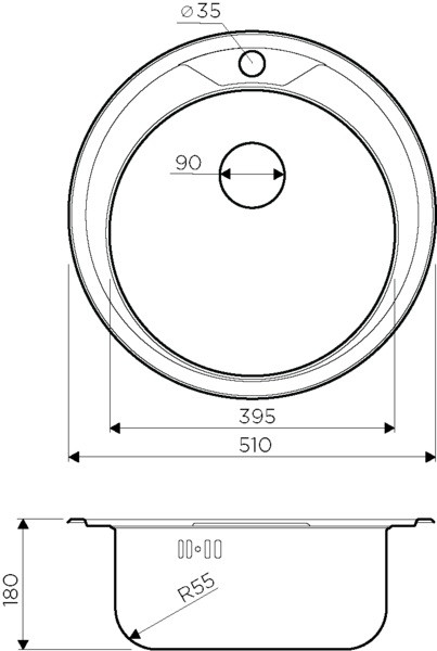Кухонная мойка Omoikiri Asida 51-IN 4993785
