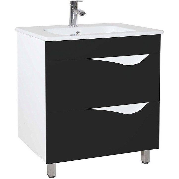 Тумба с раковиной напольная Bellezza "Эйфория 85" черная