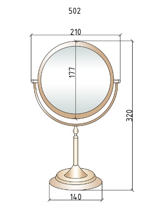 Зеркало настольное Boheme MEDICI 502
