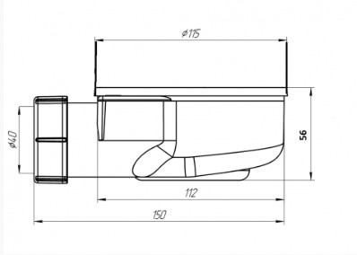 Слив для поддонов Good Door Essentia D90 сЛ00094