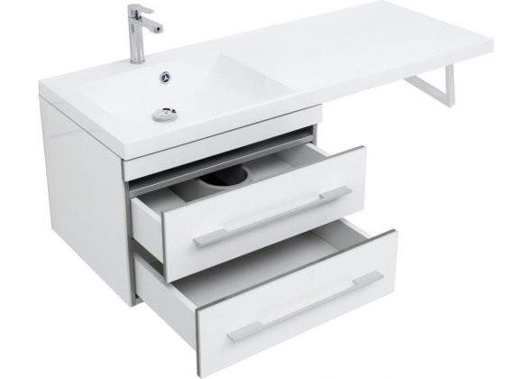 Тумба с раковиной Aquanet "Верона 120" L белая