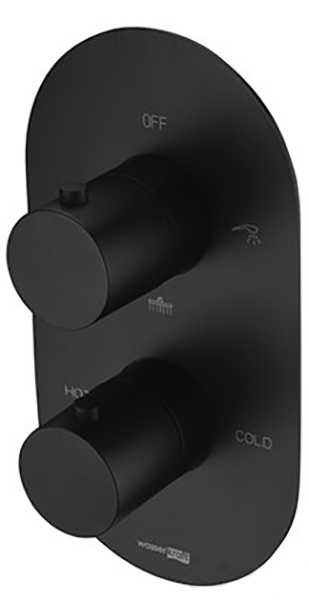 Смеситель скрытого монтажа для ванны и душа термостатический WasserKraft Elbe 7444