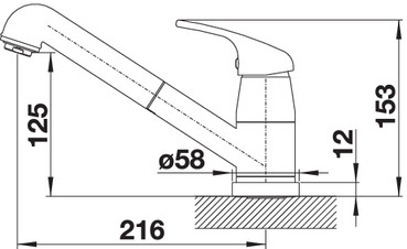 Смеситель для кухни Blanco Daras-S-F с выдвижным душем