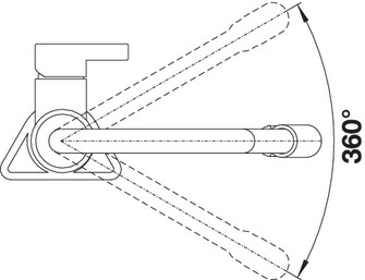 Смеситель для кухни Blanco Viu-S (+4 цветных съемных шланга)