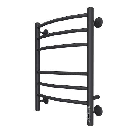 Полотенцесушитель электрический TERMINUS Классик П6 450х600 электро КС черный матовый