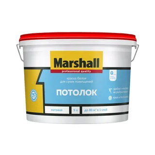 Краска Marshall для потолка акриловая водно-дисперсионная матовая