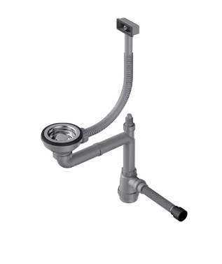 Арматура для одночашевых моек со скрытым прямоугольным переливом WK-1-S-IN