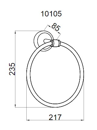 Держатель для полотенца Boheme PALAZZO 10105
