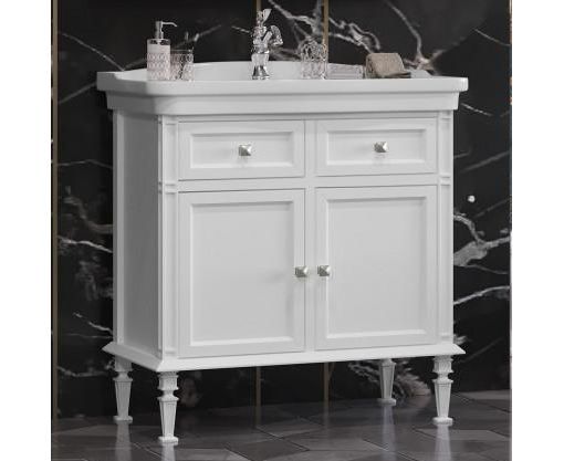 Тумба с раковиной Opadiris "Кантара 85" белый матовый